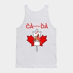 Red Cardinal  bird Canada symbol Tank Top